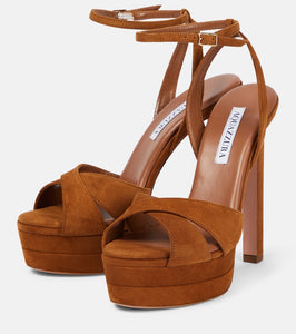 Aquazzura Suede platform sandals