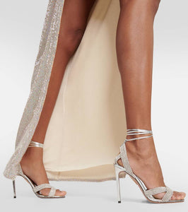 Aquazzura Ari 105 embellished sandals