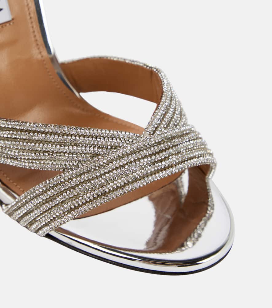 Aquazzura Ari 105 embellished sandals