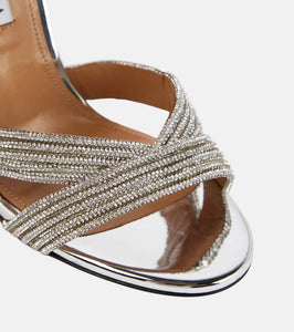 Aquazzura Ari 105 embellished sandals