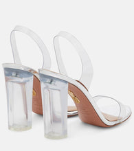 Aquazzura So Nude 105 PVC slingback sandals