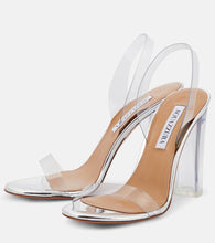 Aquazzura So Nude 105 PVC slingback sandals
