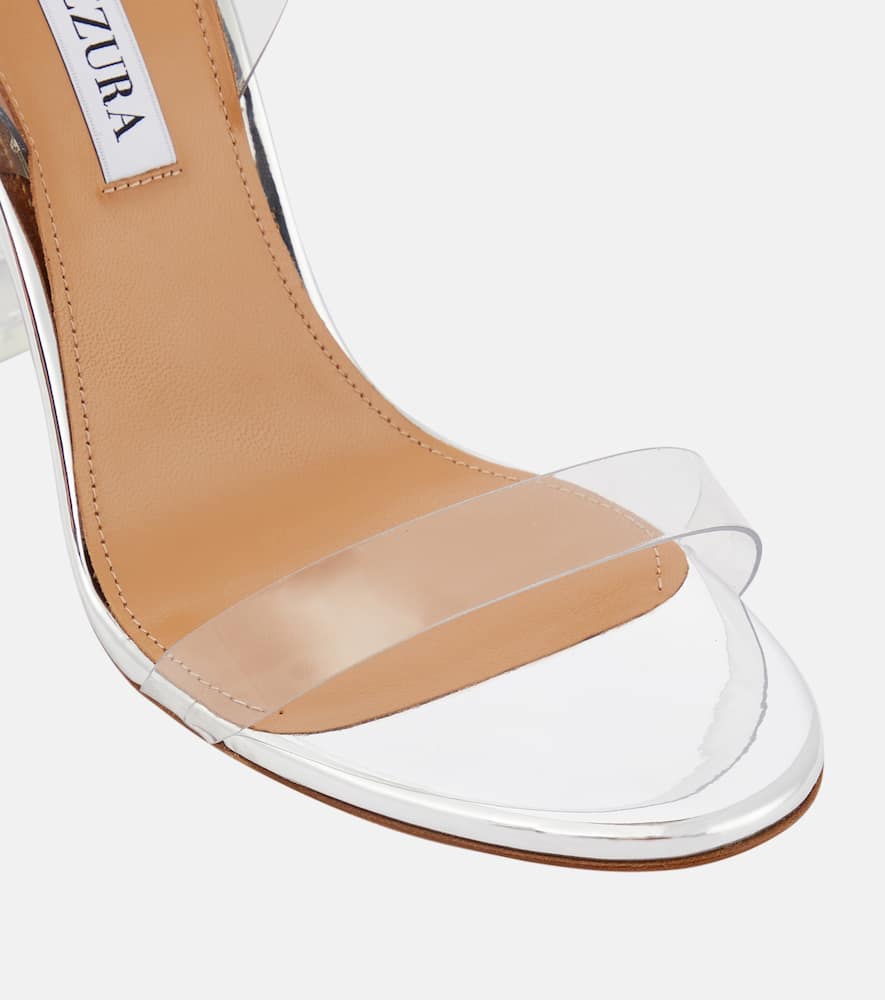 Aquazzura So Nude 105 PVC slingback sandals
