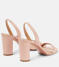Aquazzura So Nude Block leather sandals