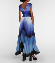 Altuzarra Printed pleated maxi dress