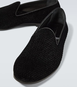 Giorgio Armani Velvet loafers
