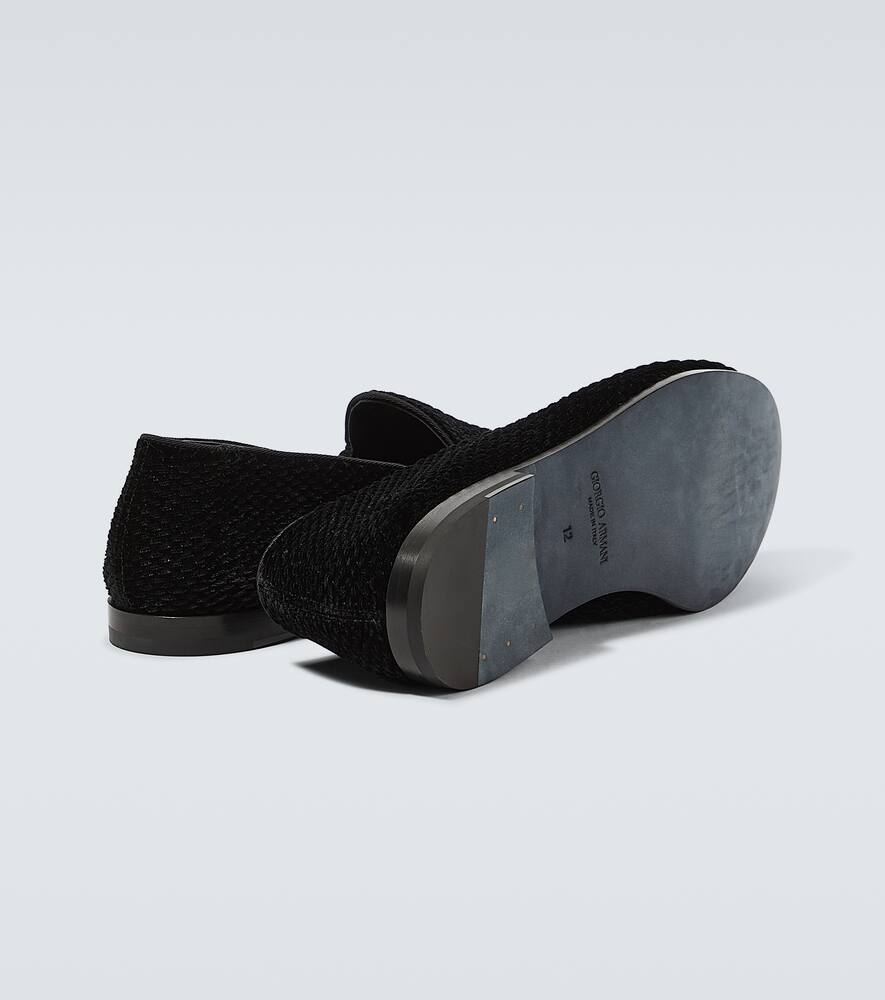 Giorgio Armani Velvet loafers