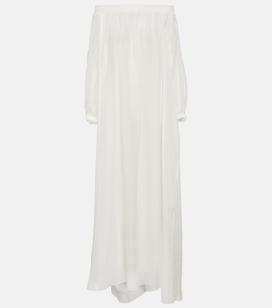 Alaia Off-shoulder maxi dress. Alaia 露肩长款连衣裙