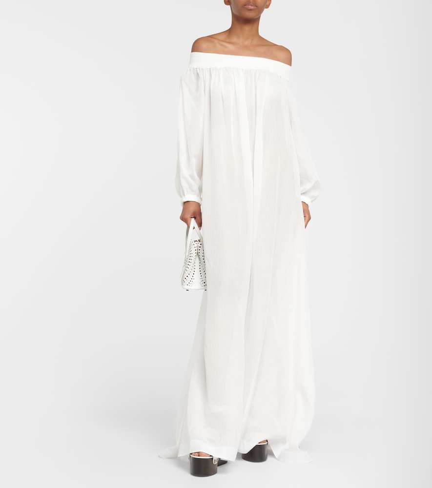 Alaia Off-shoulder maxi dress