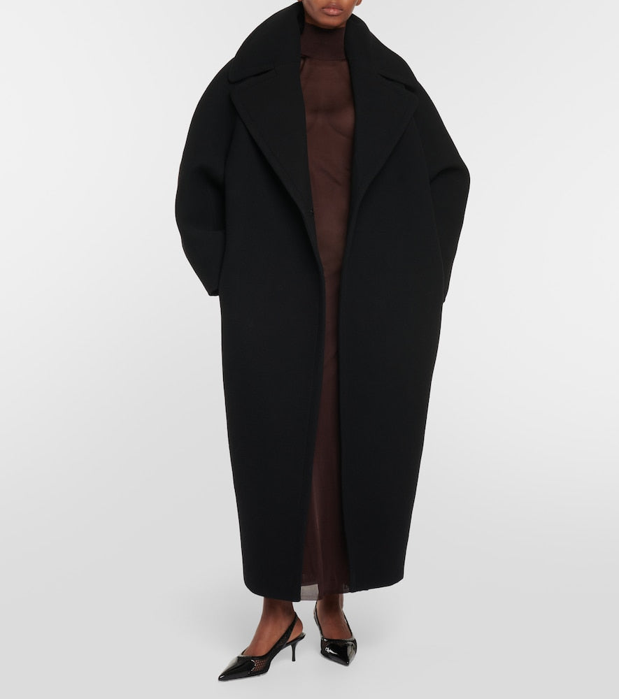 Alaia High-neck knit maxi dress