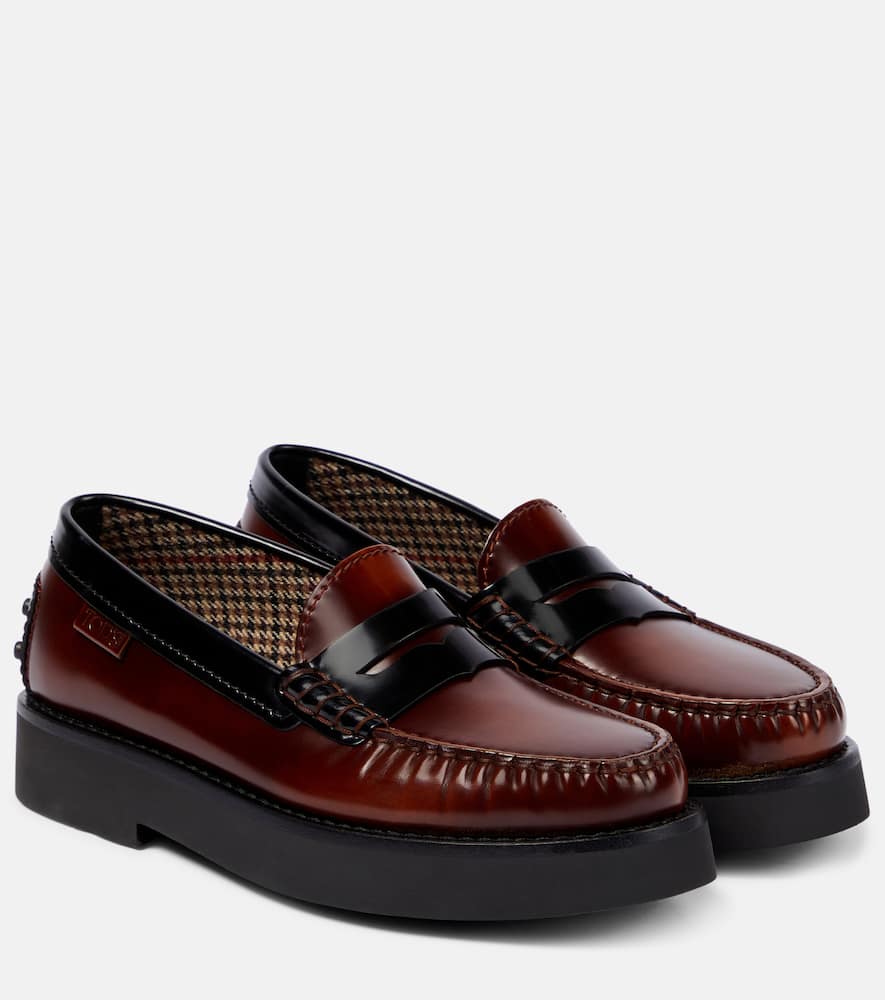 Tod's Leather platform loafers
