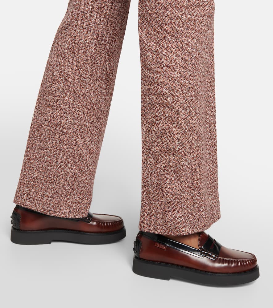 Tod's Leather platform loafers
