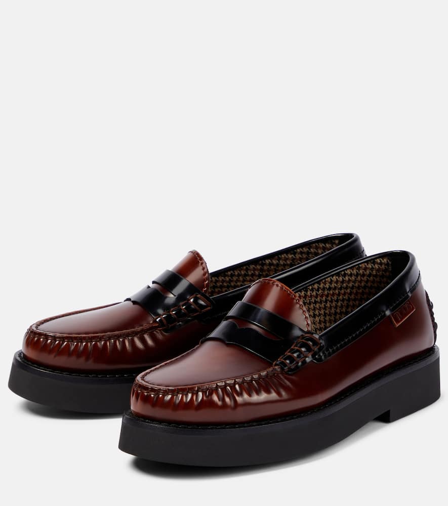 Tod's Leather platform loafers