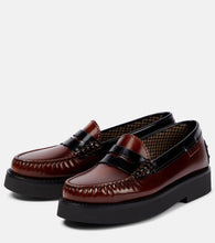 Tod's Leather platform loafers
