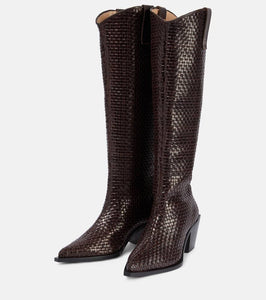 Souliers Martinez Sole Telar leather knee-high boots