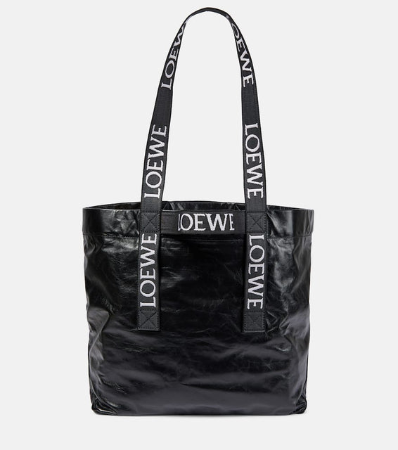 Loewe Fold Shopper leather tote bag. Shop Loewe Tote Bags for women now.