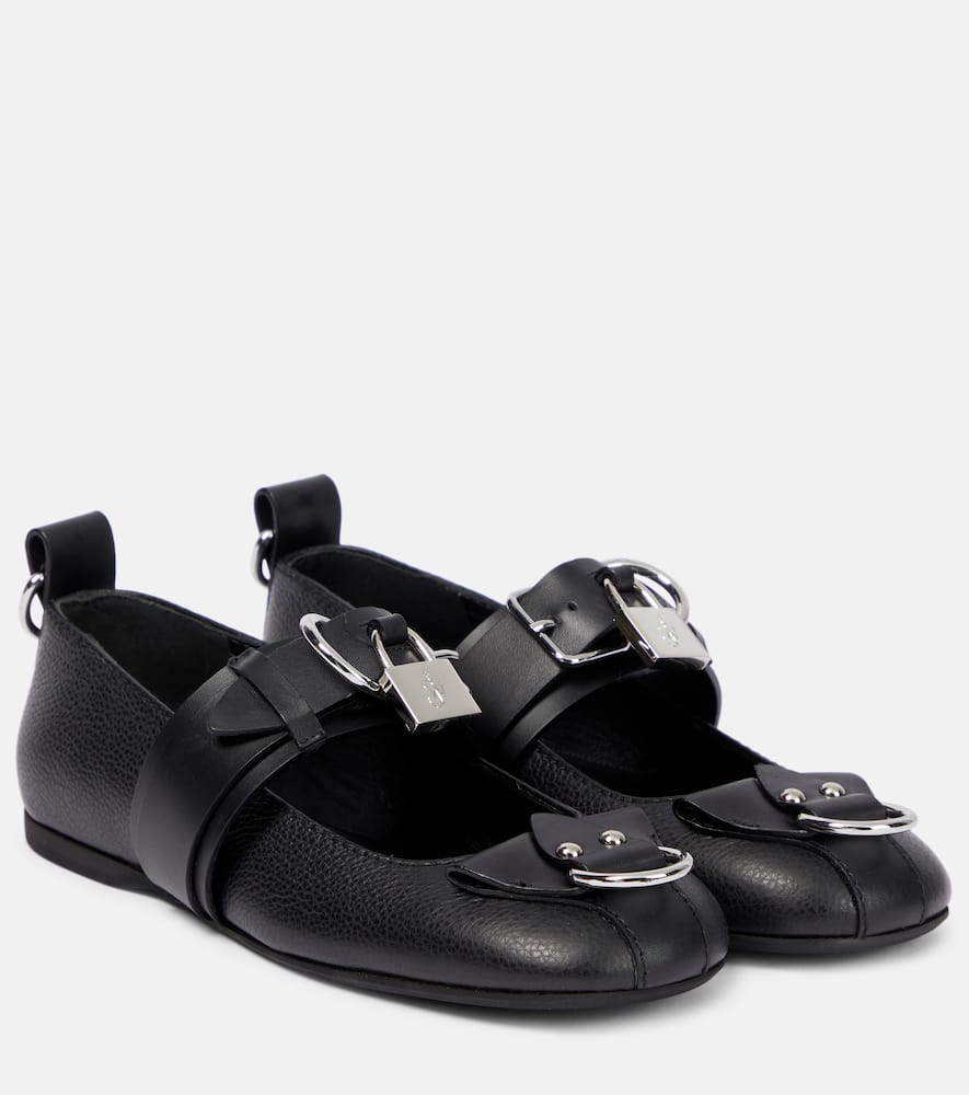 JW Anderson Lock leather ballet flats