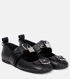 JW Anderson Lock leather ballet flats