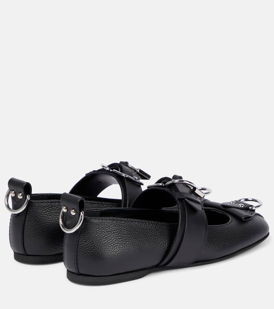JW Anderson Lock leather ballet flats