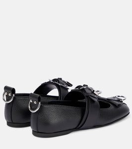 JW Anderson Lock leather ballet flats