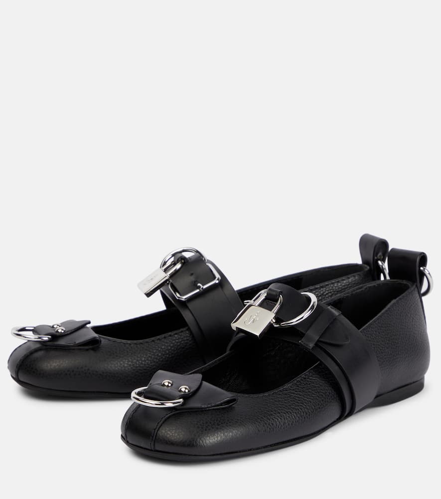 JW Anderson Lock leather ballet flats