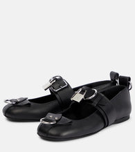 JW Anderson Lock leather ballet flats