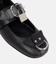 JW Anderson Lock leather ballet flats