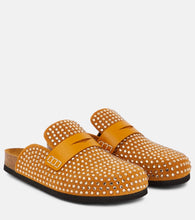JW Anderson Crystal-embellished suede slippers