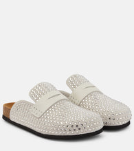 JW Anderson Crystal-embellished suede slippers - JW Anderson 水晶装饰绒面革拖鞋
