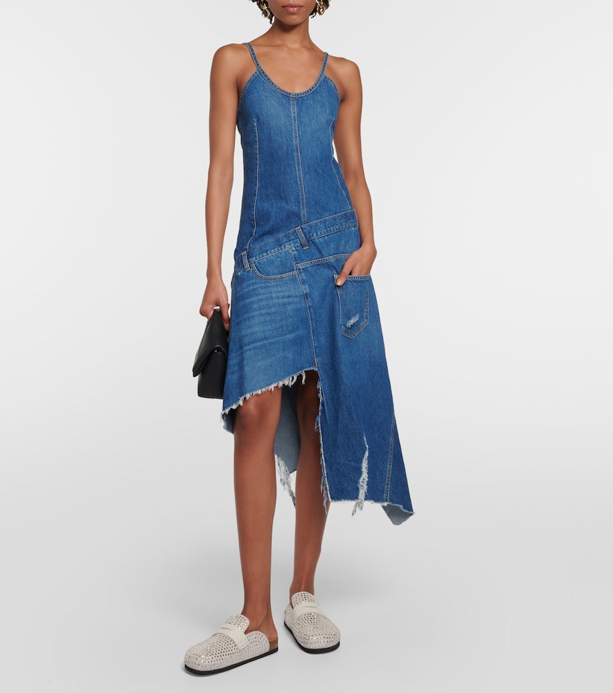 JW Anderson Crystal-embellished suede slippers