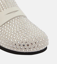 JW Anderson Crystal-embellished suede slippers