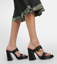 Proenza Schouler Buckle Slide leather platform mules