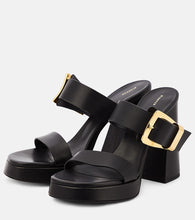 Proenza Schouler Buckle Slide leather platform mules