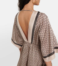 Brunello Cucinelli Printed silk kaftan