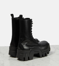 Balenciaga Bulldozer lace-up leather ankle boots