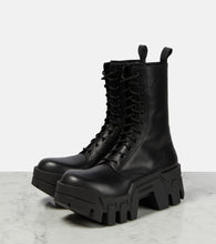 Balenciaga Bulldozer lace-up leather ankle boots