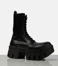 Balenciaga Bulldozer lace-up leather ankle boots