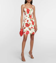 Carolina Herrera Floral cotton-blend minidress