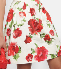 Carolina Herrera Floral cotton-blend minidress