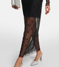 Givenchy 4G flocked tulle maxi dress
