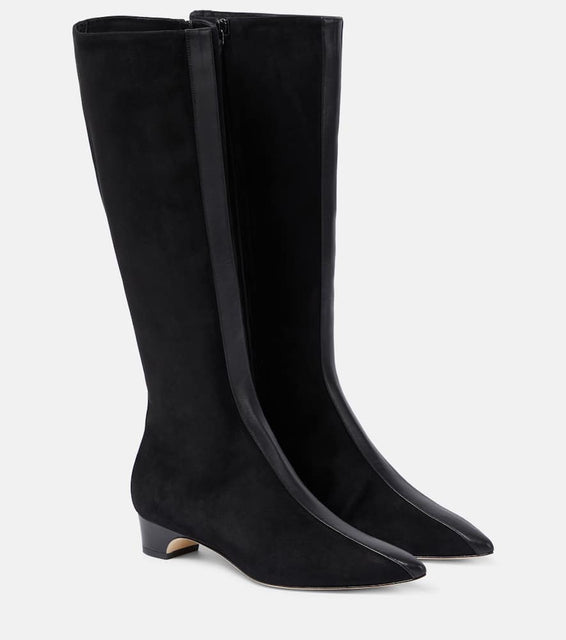 Manolo Blahnik Gandulapla suede knee-high boots