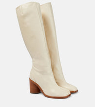Maison Margiela Tabi leather knee-high boots