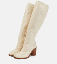 Maison Margiela Tabi leather knee-high boots