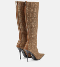 Versace Versace Allover knee-high boots