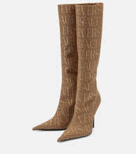 Versace Versace Allover knee-high boots