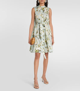 Erdem Soleil floral cotton poplin minidress