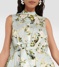 Erdem Soleil floral cotton poplin minidress