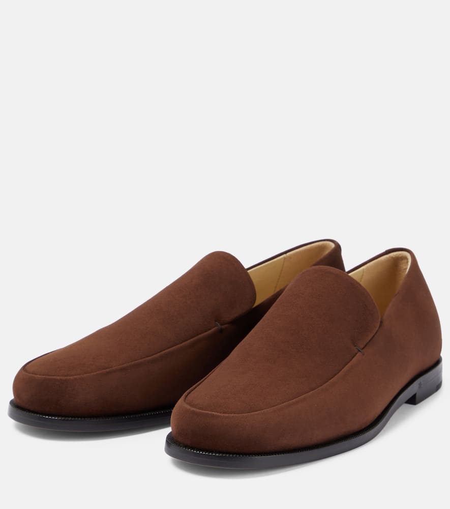 Khaite Alessio suede loafers