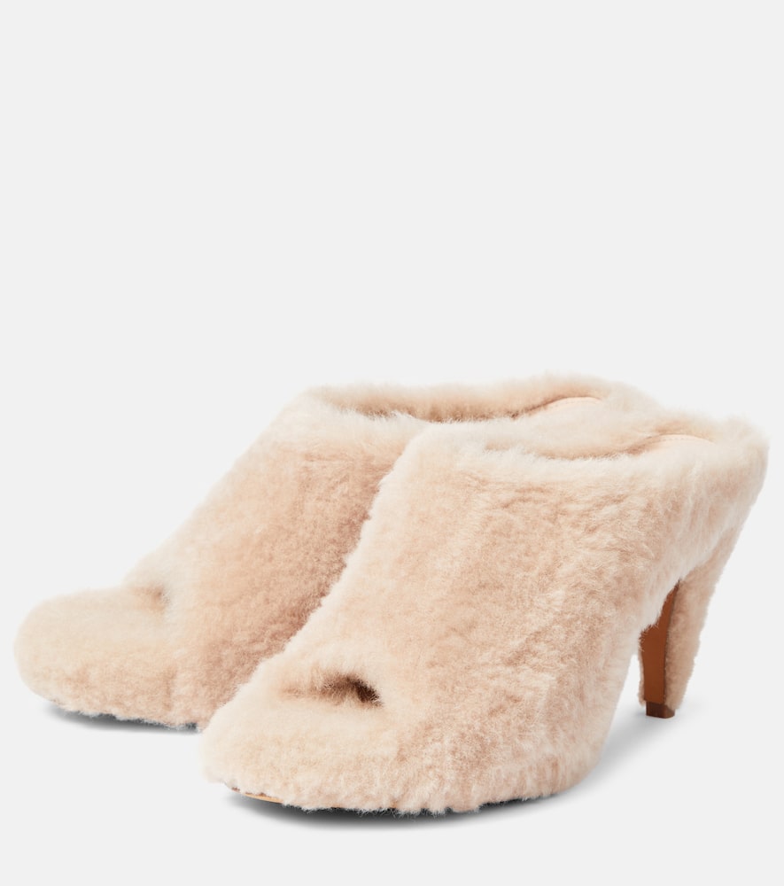 Khaite Marion shearling mules