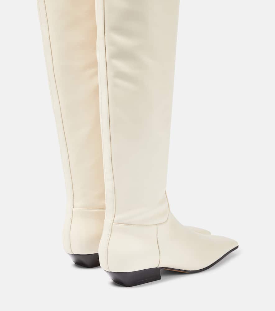 Khaite Marfa leather over-the-knee boots